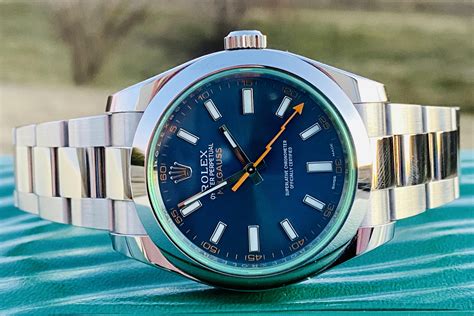 rolex milgauss blau preis|rolex milgauss 116400.